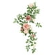 thumbnail image 2 of Guirnalda de flores artificiales, guirnalda floral, fondo rústico colgante, arco de boda, flor Rosa, 2 of 9