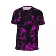 thumbnail image 5 of T Shirt For Men Neon Violet Liquid Gym T-Shirt Abstract Print Harajuku Male Vintage Tee Shirt Beach, 5 of 7