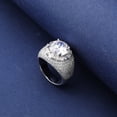 thumbnail image 4 of Bling Punky Rapper Luxury Trendy Rings for Men 14K Gold Plated Shiny Iced out Hip Hop Cubic Zirconia Men Engagement Rings, 4 of 8