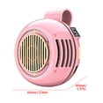 thumbnail image 4 of 2026 New Small Whirlwind Clip Waist Neck Fan - Portable Rechargeable Fan, Small but Powerful, Quiet 3 Speeds Hands-Free 2 in 1 Bladeless for Better Cooling, Pink, 1pcs, 4 of 9
