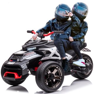 huffy kids ride on torex atv 4 wheeler 24v battery quad mp3 in disc break all terrain