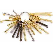 19Pcs Universal Skeleton Keys Replacement,Hollow Barrel Skeleton Key Set for Vintage Old Furniture, Antique Furniture, Cabinet Doors