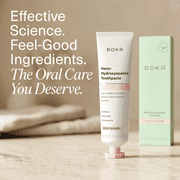Boka Fluoride Free Toothpaste, Nano-Hydroxyapatite Toothpaste, Appropriate for Sensitive Teeth - Coco Ginger Flavor, 3.4 fl oz