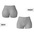 thumbnail image 5 of Xecao Gray Plaid Print Workout Shorts for Women Soft Smooth Gym Yoga Scrunch Active Tennis Workout Running Shorts, 5 of 9