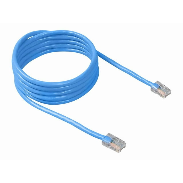 Belkin - Patch cable - RJ-45 (M) to RJ-45 (M) - 3 ft - CAT 5e - molded - blue