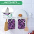 thumbnail image 6 of 2 Pack Pot Holders for Kitchen Heat Resistant Hot Pads Sets for Cooking Baking Glowing Purple Butterfly, 6 of 7