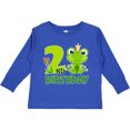 thumbnail image 3 of Inktastic 2nd Birthday Prince Frog Boys Long Sleeve Toddler T-Shirt, 3 of 5