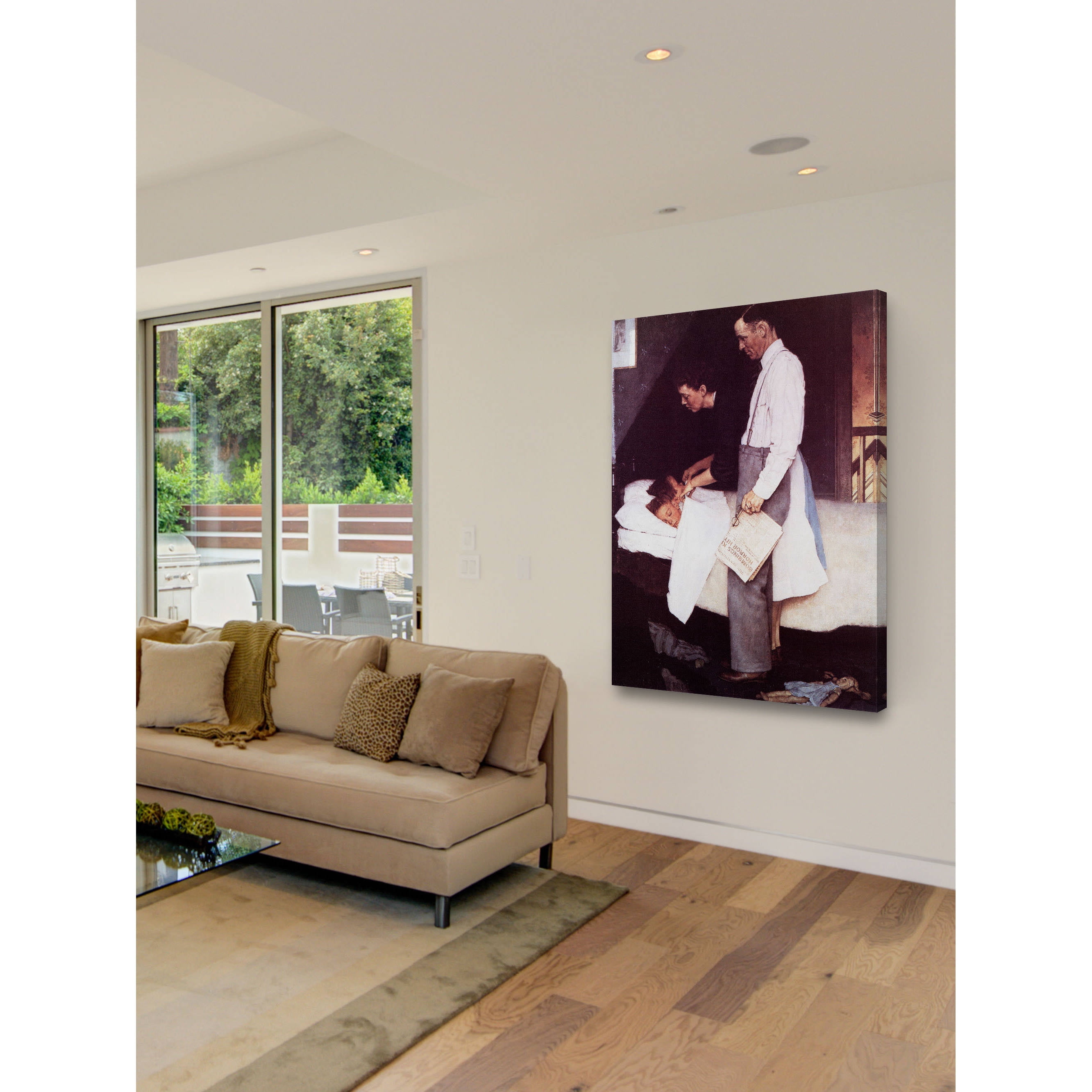 Marmont Hill "Freedom From Fear" by Norman Rockwell Painting Print on Canvas
