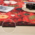thumbnail image 5 of Galactic Goods Door Mat Indoor Entrance Machine Washable Boho Floral Small Area Rug Non-Slip Low Pile Throw Rugs for Entryway, Kitchen, Front Door Indoor Entrance(16" x 24 "), 5 of 7