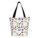 thumbnail image 1 of Fotbe Summer Bolsa de Playa con Estampado, Bolsa de Hombro, Bolsa de Mano Espaciosa, Bolsa de Viaje Ligera, Bolsa de Compras Versátil, 1 of 6