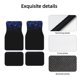 thumbnail image 4 of Fotbe Black Blue Glitter Sparkles Juego de 4 Tapetes para Auto con Estampado – Alfombrillas de Goma Reforzada, Diseño Antideslizante, Protección para Todo el Año – Vehículos, Autos, Camionetas y SUVs, 4 of 7