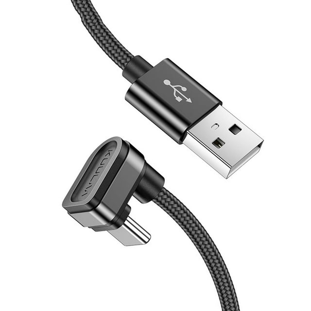 Cable de carga Cargador Rápido En Forma De U Con Cable USB C Flexible Para La Mayoría De Los Dispositivos Tipo C Negro 2M 2M Magideal Cable de carga