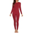 thumbnail image 5 of Wlynlyn Womens Thermal Underwear Set Winter Warm Long Johns Fleece Thick Base Layer Pajamas Sets, 5 of 10
