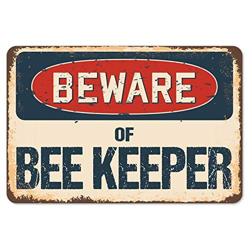 SignMission 12" X 18" Aluminum Sign, Bee Keeper