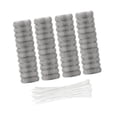 thumbnail image 3 of Trampa para pelusas de acero inoxidable de 48 piezas con bridas de nailon para restos de papel y algodón, 3 of 9