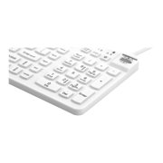 Man & Machine Low Profile Premium Waterproof Disinfectable Keyboard - White