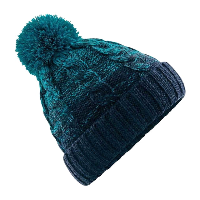 Beechfield Bonnet Ombre à Pompon pour Adulte