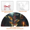 thumbnail image 4 of Sikiie Magical Tarot Reading 30-48 inches {designName} Print Christmas Tree Skirt Snowman Xmas Tree Skirt with Edge Christmas Decorations for Holiday Party-48", 4 of 7