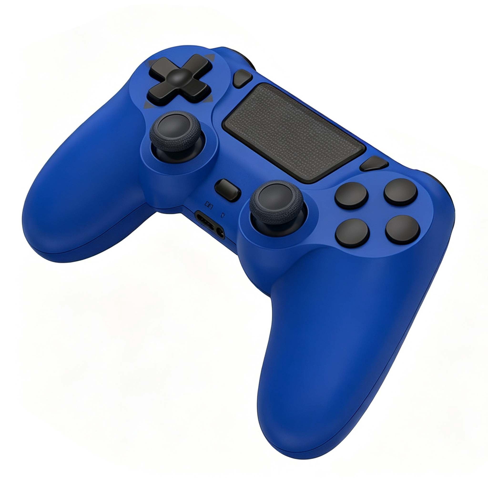 Wireless Gaming Controller Compatible with P4/Slim/Pro/PC, Game Controller with Dual Motor/6-Axis Gyro/Touch Pad - Blue