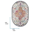 thumbnail image 3 of Livabliss Area Rugs for Living Room, 4x6 Harput Traditional Blue Oval Rug, Bedroom Dining Room Home Decor Stain Resistant Carpet (4' x 6'), 3 of 11