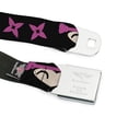 thumbnail image 7 of Buckle-Down Belt, Seatbelt Buckle Belt, Ninja Star Black Pink, 34 to 52 Inches, 7 of 7
