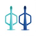 thumbnail image 1 of Tiny Twinkle - Silicone Toothbrush 2PK - Indigo, Mint, 1 of 5