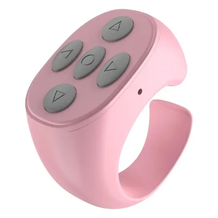 Remote Control for TikTok Fingertip Wireless Bluetooth Scrolling Ring Scroller Page Turner Music Control Selfie and Recording Video Flip Page Remote for iPhone Tablets