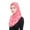Hot Pink, variant on Fewfanhot Solid Women's Muslin Hijab Sport Head Scarf - Plain Under Scarf Muslimah Turban Cap Accessory