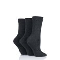 thumbnail image 2 of Ladies 3 Pair Comfort Cuff Bamboo Socks with Smooth Toe Seams, 2 of 2