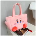 thumbnail image 1 of Bolso de mano de muñeco de peluche Kirby de estrella Kawaii, bolsa de almacenamiento de felpa suave de Anime, bolsa de cosméticos para llevar a mano, regalo de cumpleaños para niña, 1 of 4