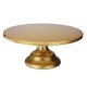 thumbnail image 1 of Round Iron Cake Stand for Weddings, Birthdays, Parties | 12" Golden Dessert Plate Pedestal, 1 of 5