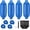 Blue1, variant on ZJQYDS Boat Fender 4 Pack Boat Bumpers Fenders with 4 Ropes, Boat Bumpers for Pontoon Boat Fenders Inflatable