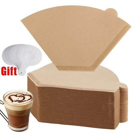 

Coffee Filters Natural Paper Coffee Filter Unbleached Brown Filter Paper Cone Coffee Filter for Home Office Coffee Maker