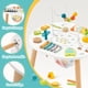 thumbnail image 4 of Mesa de actividades de madera con forma de frijol gigante 11 en 1 para niños de 1 año, 4 of 7