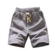 thumbnail image 2 of pstuiky Pantalones cortos de gimnasio para hombre, Pantalones cortos casuales de lino con bolsillo y cintura elástica para hombre, de color liso Pantalones cortos de entrenamiento, 2 of 5