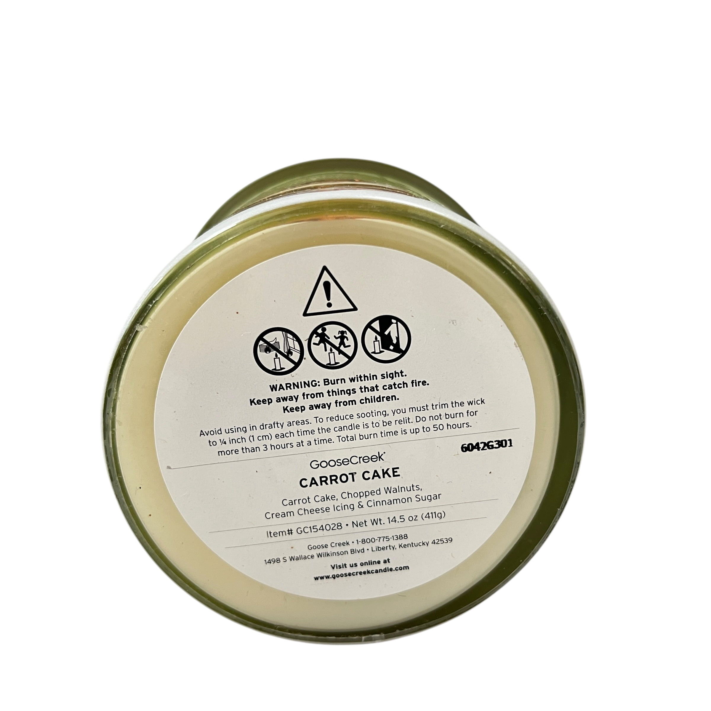 Goose Creek Carrot Cake Scented 3 Wick Candle 14.5 oz