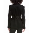 thumbnail image 2 of Toccin womens  Charlie Safari Wool Belted Jacket, 8, Black, 2 of 3