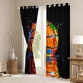 thumbnail image 3 of Homewish Cartoon Basketball Boys Blackout Curtains Set of 2 (52x84 Each), Modern Sports Player Window Curtains, Fashion Watercolor Curtains and Drapes, Curtains and Drapes Bedroom Decor, 3 of 6