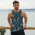 thumbnail image 6 of Balery German Shepherd Dog Pattern Men's Workout Tank Top Gym Muscle Tee Fitness Bodybuilding Sleeveless T Shirt Quick Dry Fit Muscle Tank Top Slim-Fit Tank-Medium, 6 of 7