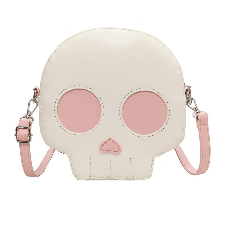 New Halloween Sugar Skull Crossbody Purse/Handbag with Tiktok style strap by store Lik