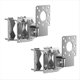 thumbnail image 1 of Paquete de 2 Soportes Universales para Montaje en Pared/Poste con Perno en U, Kit de Montaje en L, Accesorios de Hardware para Exteriores, 1 of 5