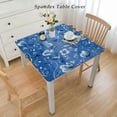 thumbnail image 2 of BANET Tablecloth, Flower Pattern with Foliage Leaf Branches Feminine Print, Dining Room Kitchen Rectangular Table Cover White, 2 of 7