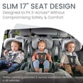thumbnail image 5 of Britax Poplar Asiento convertible para automóvil, asiento para automóvil 2 en 1 con diseño delgado de 17 pulgadas, tecnología ClickTight, grafito glaciar, 5 of 5