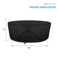 thumbnail image 6 of Patio Large Waterproof Table Cover - Outdoor Round Side Table Covers - Patio Washable Table Cover - Heavy Duty Furniture 50 Inch Black, 6 of 6