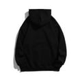 thumbnail image 3 of Cotton Hoodies for Men Solid Long Sleeve Pullover Tops Casual Baggy Fall Winter Sweatshirts with Kangaroo Pocket, 3 of 3