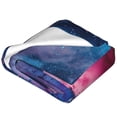 thumbnail image 2 of Salouo Color Explosion Makeup Brush Print Bed Blankets,Flannel Blanket Comfortable Air Conditioning Blanket Lightweight Blanket for Sofa Bed Travel & Couch -80"x60", 2 of 8