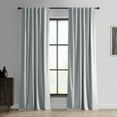 thumbnail image 5 of Exclusive Fabrics  Essential Polyester Solid Blackout Curtains - Thermal Insulated Window Curtains Rod Pocket (Single Panel) 50 X 108 - Light Silver, 5 of 5