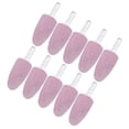 thumbnail image 1 of Uxcell 10-Pack Abrasive Mounted Stone Grinding Bits, 1/4 IN(6mm) Shank Polishing Sanding Drill Bit 0.79IN(20mm) Dia Point [Rosa], 1 of 1