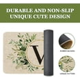 thumbnail image 4 of Spring Eucalyptus Leaves Monogram Letter V Door Mat 30 X 17 Inch Family Last Name Initial Welcome Doormat Indoor Outdoor Entrance Floor Rug Non Slip Spring Summer Decor Rubber Mats, 4 of 6