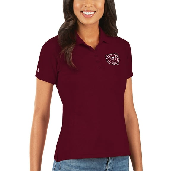 Women's Antigua Maroon Missouri State University Bears Legacy Pique Polo
